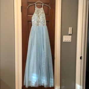 Blue formal gown